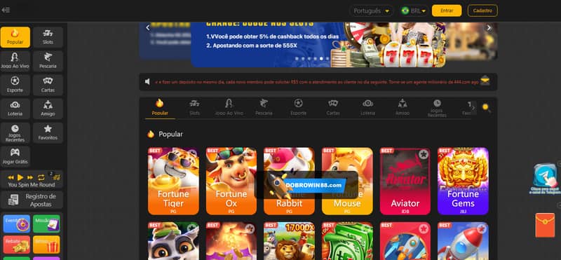 Bônus de cashback em cassino ao vivo