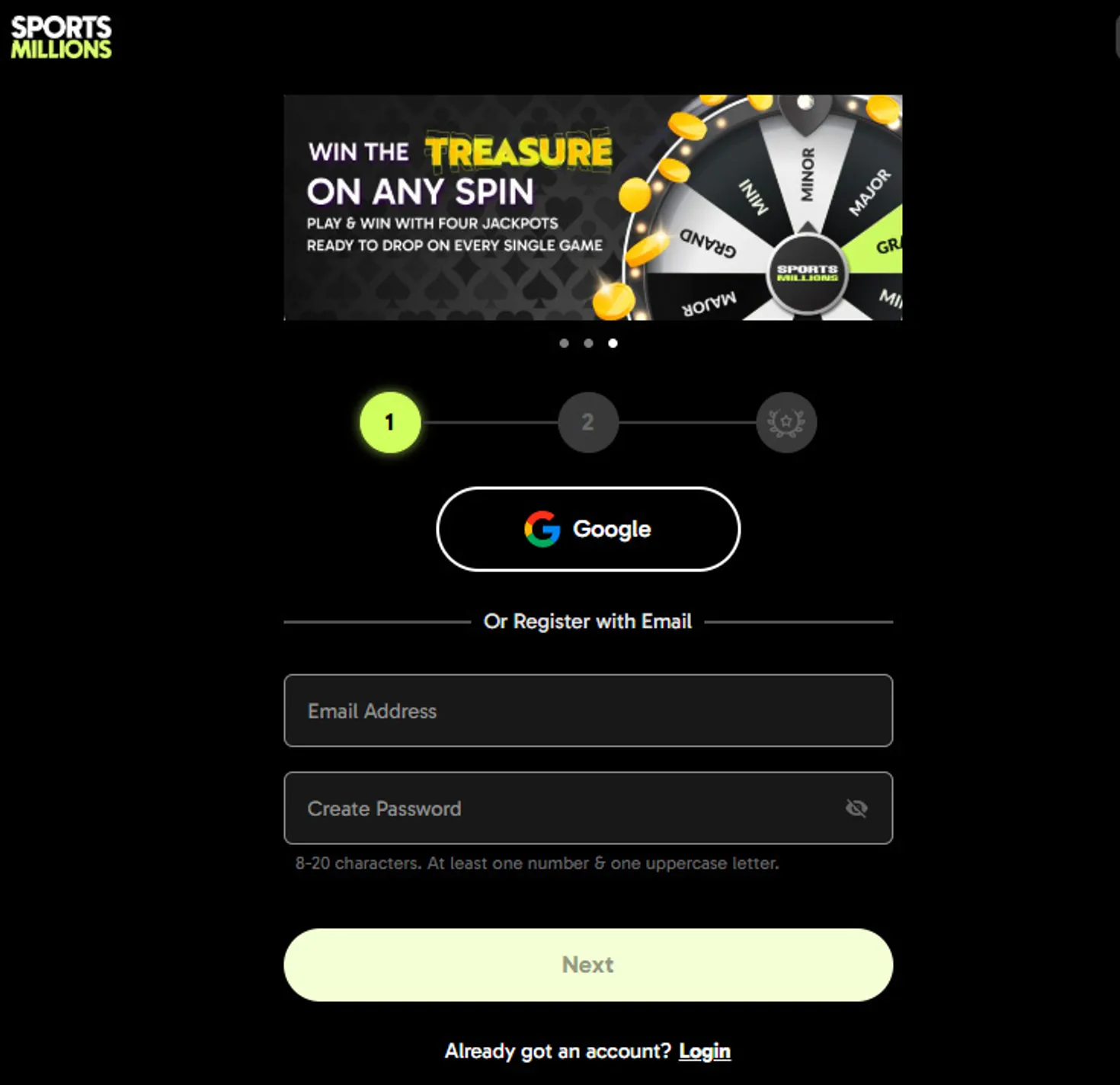 Colômbia primeira a apertura